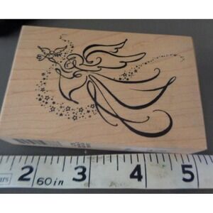 PSX G-2738 Angel Dove Christmas Rubber Stamp Scrapbooking Cards